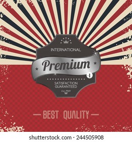 premium retro badge
