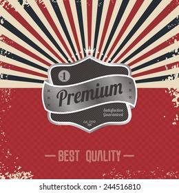 premium retro badge
