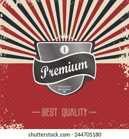premium retro badge
