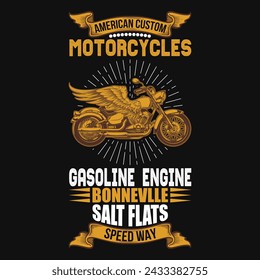 premium retro vector design for motorcycle tshirt 