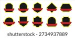 Premium Ribbon Label Badge Vector