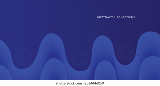 Premium rich blue color abstract background with light blue wave, Dynamic royal blue wave pattern, Modern flowing wavy lines, Fluidity backgrounds