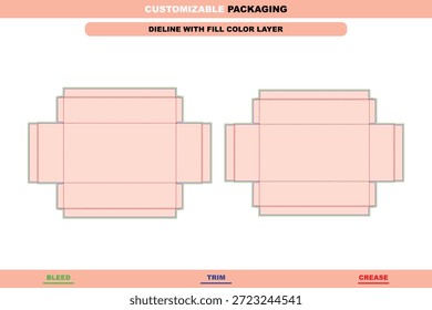 Caja de regalo rígida Premium Dieline diseñada con una lujosa precisión plegable creada para una presentación elegante y un diseño de embalaje profesional de alta gama