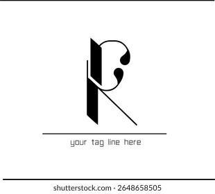 Monograma de caligrafia RK premium - emblema de tipografia decorativa, design de logotipo RK clássico