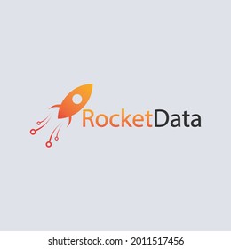 Premium Rocket Data logo design