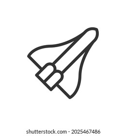 Icono de línea de cohete premium para aplicación, web y interfaz de usuario. Signo de trazo vectorial aislado en un fondo blanco. Icono de contorno del cohete al estilo de moda.