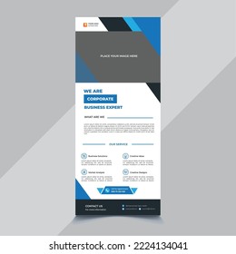 Premium Roll Up Banner Vector Template Design