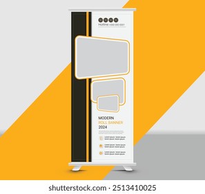 Premium roll-up banner and business banner template design