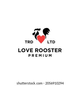 premium Rooster lover logo design