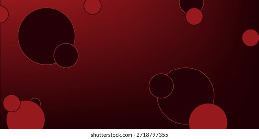 Marco de oro redondo premium sobre fondo rojo Vector de diseño