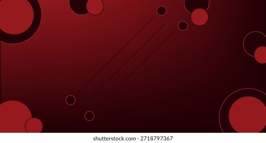 Marco de oro redondo premium sobre fondo rojo Vector de diseño
