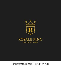 N Letter Shield King Crown Logo Stock Vector (Royalty Free) 1131950819