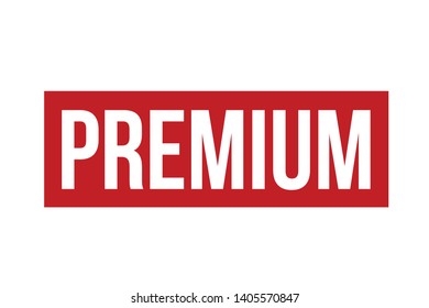 Premium rubber stamp. Red premium stamp seal – Vector