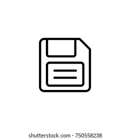 Premium save icon or logo in line style. High quality sign and symbol on a white background. Vector outline pictogram for infographic, web design and app development.