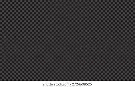 Premium seamless transparency grid with a fine black and dark grey checkered pattern. High-resolution alpha channel texture designed for professional transparent paper effects, digital overlays, photo editing, and sleek minimalist web background designs.