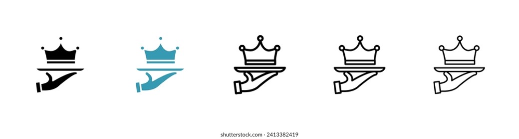 Premium-Service-Vektorsymbol-Set. Elite und opulent Plate Vektorsymbol für UI Design.