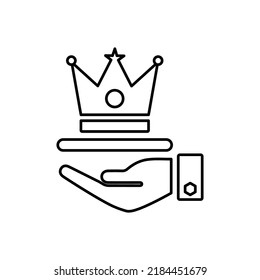 Icono de línea de servicios Premium. vector de contorno.