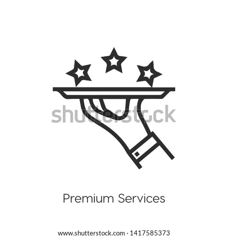 Premium services vector icon, exclusive symbol. Modern, flat vector illustration for web site or mobile app.
