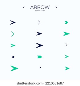 Premium set of arrow line. Line icons collection. Trendy line style. For Web Graphics. Editable vector stroke