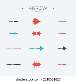 Premium set of arrow line. Line icons collection. Trendy line style. For Web Graphics. Vector