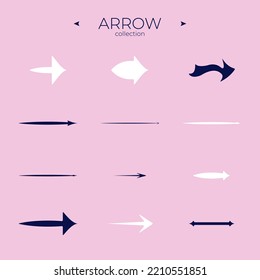 Premium set of arrow line. Line icons collection. Thin line style. Simple Minimal Pictogram. Vector illustration
