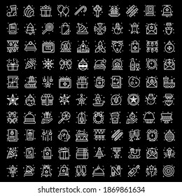 Premium set of Christmas icons. Web symbols for web sites and mobile app.