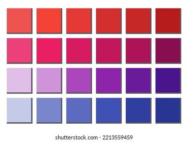 Premium set of color palette