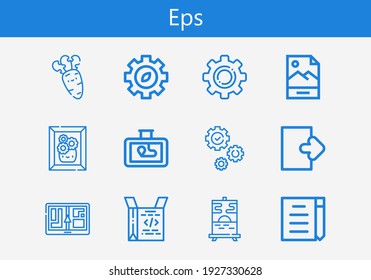 Premium-Satz von Signallinien-Symbolen. Einfache eps-Icon-Paket. Schlagt Vektorgrafik auf weißem Hintergrund. Moderne Kollektion von Symbolen im Umriss von JPG, Carrot, Draft, Coding