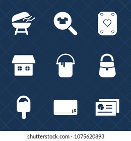 Premium set with fill icons. Such as home, interior, blackboard, architecture, fire, game, blank, barbecue, black, document, play, grilled, painter, clothes, paint, hot, fashion, store, school, casual