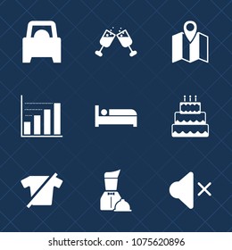 Premium set with fill icons. Such as glass, map, wine, food, data, business, transportation, restaurant, volume, pin, pie, hotel, bar, wineglass, travel, alcohol, clothes, graph, chart, diagram, gps