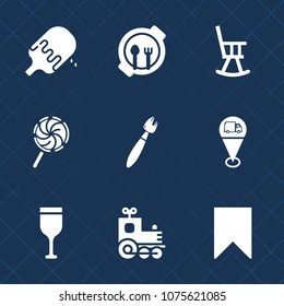 Premium set with fill icons. Such as alcohol, strawberry, paint, train, interior, vanilla, furniture, transport, cream, summer, dessert, fun, glass, lolly, lollipop, colorful, sign, lunch, travel, kid