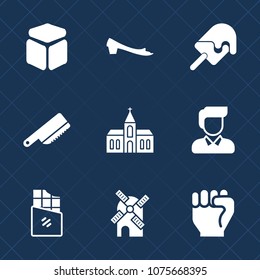 Premium set with fill icons. Such as square, sweet, strawberry, human, building, kitchen, fashion, architecture, white, electricity, boy, table, sport, finger, cream, summer, religion, energy, ice