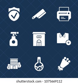 Premium set with fill icons. Such as table, chemical, paper, kitchen, spoon, flower, estate, real, white, print, technology, silverware, printer, floral, equipment, object, fashion, cutlery, blossom