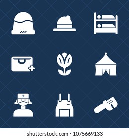 Premium set with fill icons. Such as business, style, apron, clothing, flower, hammer, pink, bag, hotel, chef, hostel, travel, baseball, commerce, blossom, health, room, floral, object, tent, sale