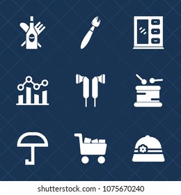 Premium set with fill icons. Such as drink, storage, wine, commerce, glass, room, modern, furniture, restaurant, audio, kitchen, cart, financial, music, musical, paint, business, chart, trend, tool