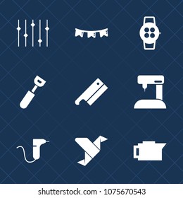 Premium set with fill icons. Such as colorful, cafe, machine, flag, technology, cooking, decoration, fashion, happy, axe, background, kitchen, meat, drink, sew, smart, graphic, event, sign, screen