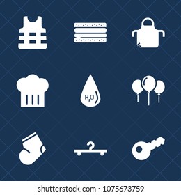 Premium set with fill icons. Such as boat, chef, burger, protective, sandwich, cook, cooking, hat, clothes, clothing, food, chief, kitchen, dinner, warm, fashion, cheeseburger, pinafore, winter, drop
