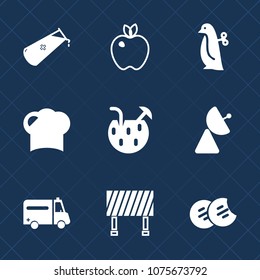 Premium set with fill icons. Such as child, hospital, juice, cookie, healthy, science, health, drink, toy, road, baby, background, children, dessert, penguin, sign, animal, cocktail, radio, antenna