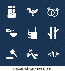 Premium set with fill icons. Such as office, drink, ring, romance, happy, glass, desk, snack, dark, bar, wedding, engagement, horse, bamboo, dessert, smile, judge, child, dinner, brown, kid, asia, law