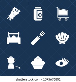 Premium set with fill icons. Such as bouquet, drink, blossom, seashell, cart, cake, kitchen, glass, pan, jar, beautiful, pink, shop, hot, car, cooking, floral, flower, girl, vehicle, health, sale, sea