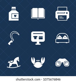 Premium set with fill icons. Such as care, garden, literature, page, child, cute, bedroom, baby, book, horse, sickle, sale, tool, fresh, wash, agriculture, health, hygiene, toy, ecommerce, dental, bed