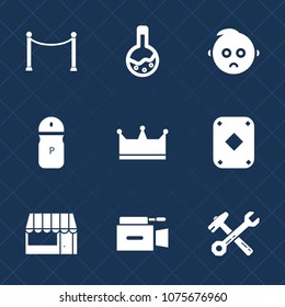 Premium set with fill icons. Such as tooth, wooden, equipment, childhood, baby, fence, game, hammer, child, infant, graphic, object, spice, spanner, pepper, film, laboratory, dental, market, cute, sad