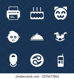 Premium Set With Fill Icons. Such As Cat, Cake, Cell, Baby, Kitty, Sugar, Mobile, Pastry, Asian, Sad, Kid, Map, Print, Japan, Animal, Equipment, Kamon, Dessert, Computer, Pie, Printer, Toy, Machine