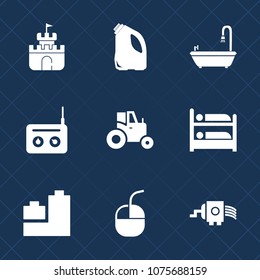 Premium set with fill icons. Such as summer, ball, farm, equipment, audio, communication, hotel, bathroom, cheese, white, food, device, tractor, agriculture, play, shower, kitchen, internet, mouse