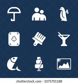 Premium set with fill icons. Such as poker, protection, white, cake, animal, glass, weather, baby, children, sign, human, drawing, sweet, cute, food, game, doughnut, picture, man, photo, seafood, body
