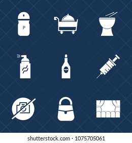 Premium set with fill icons. Such as card, grunge, black, percussion, camera, seasoning, paint, drink, picture, medical, red, fork, abstract, white, street, clinic, music, pepper, wallpaper, wine, no