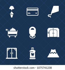 Premium set with fill icons. Such as buy, window, clean, machine, house, bank, cold, home, banking, plastic, elevator, credit, debit, business, sky, landscape, modern, hygiene, mountain, card, service