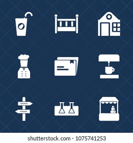 Premium Set With Fill Icons. Such As Beverage, Document, Chief, Kid, Fruit, Fresh, Baby, Business, Estate, City, Bedroom, Architecture, Machine, Market, Science, Juice, Food, House, Furniture, File