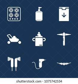Premium set with fill icons. Such as bath, web, audio, care, cooking, bottle, medical, home, arrow, heat, cook, accessory, health, oven, gas, garden, hammer, necklace, nutrition, hygiene, sign, hot