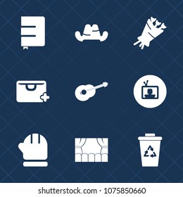 Premium set with fill icons. Such as cold, television, object, background, headwear, white, pink, warm, winter, musical, business, notebook, style, add, scarf, technology, flower, tv, recycle, blossom